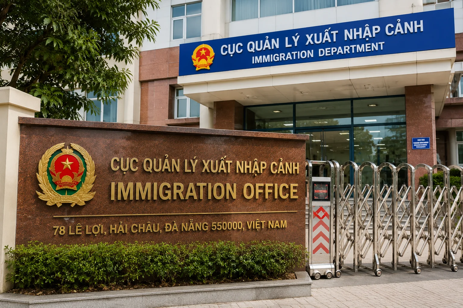 Da Nang Immigration Office for Vietnam overstay support