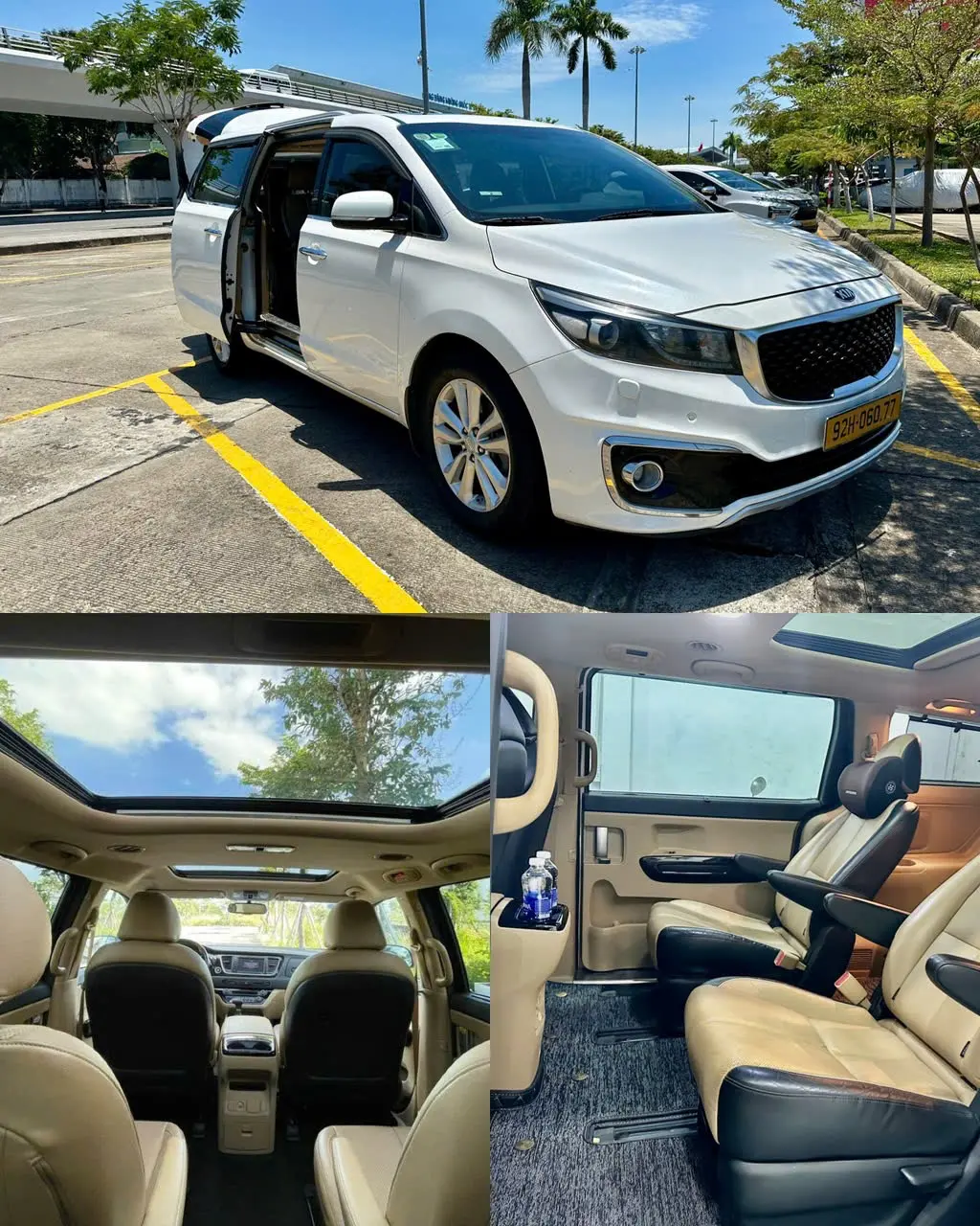 Kia Sedona shared van for Lao Bao border run passengers